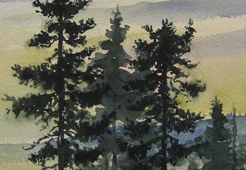 Trees Evening, 2001 